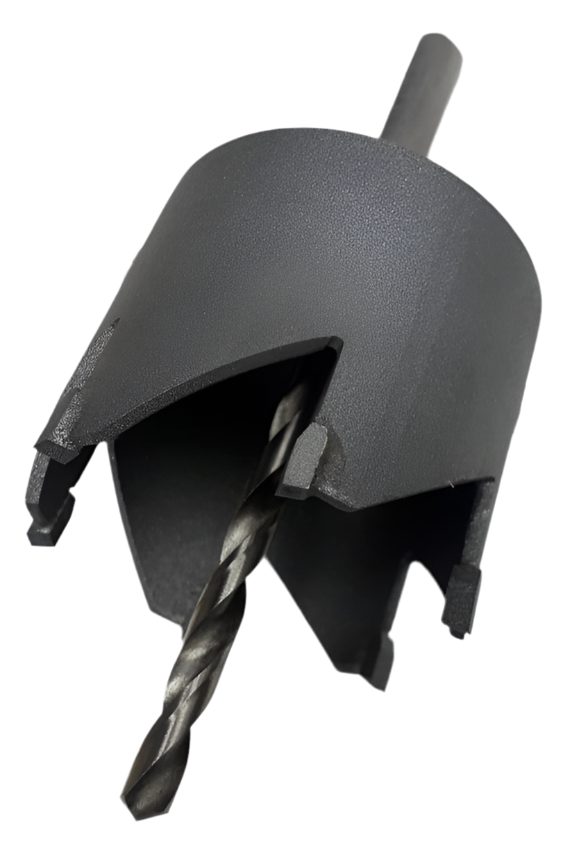 Serra Copo Gerbo Ø59,50mm com 6 Dentes de Vídea – Completa com Broca e Suporte