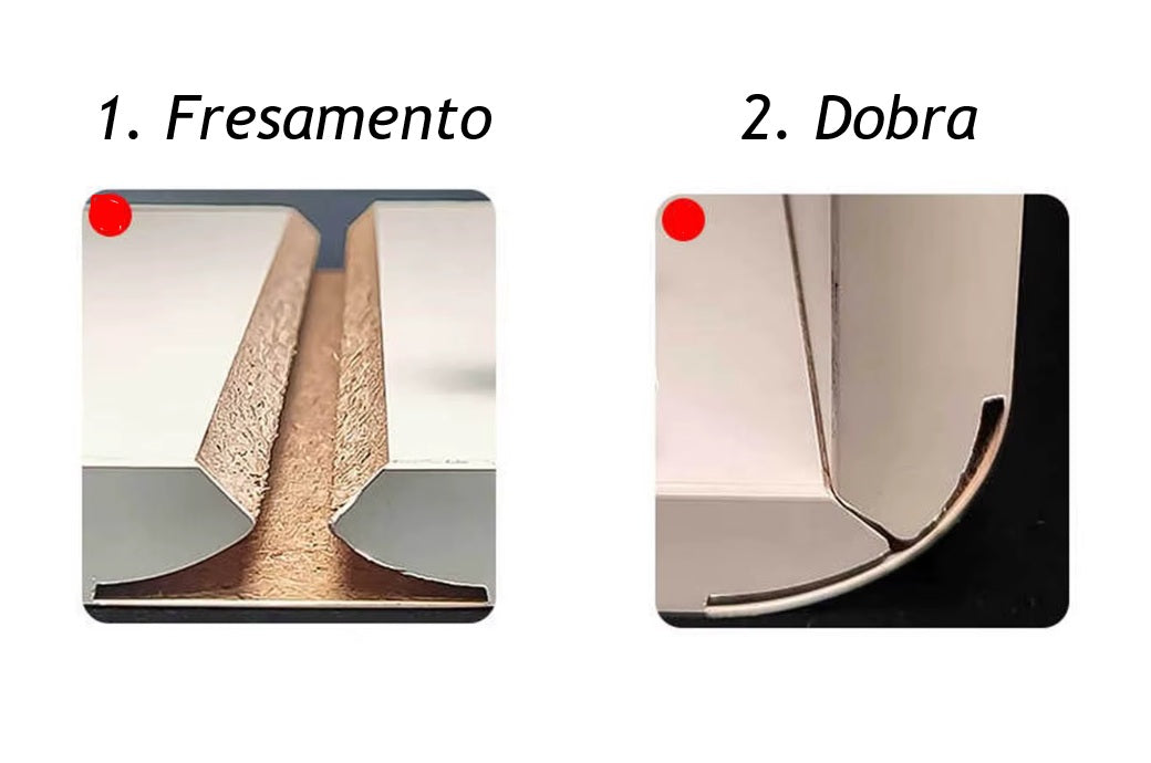 Fresa para Dobrar MDF Raio 30mm p/ CNC Haste 1/2"