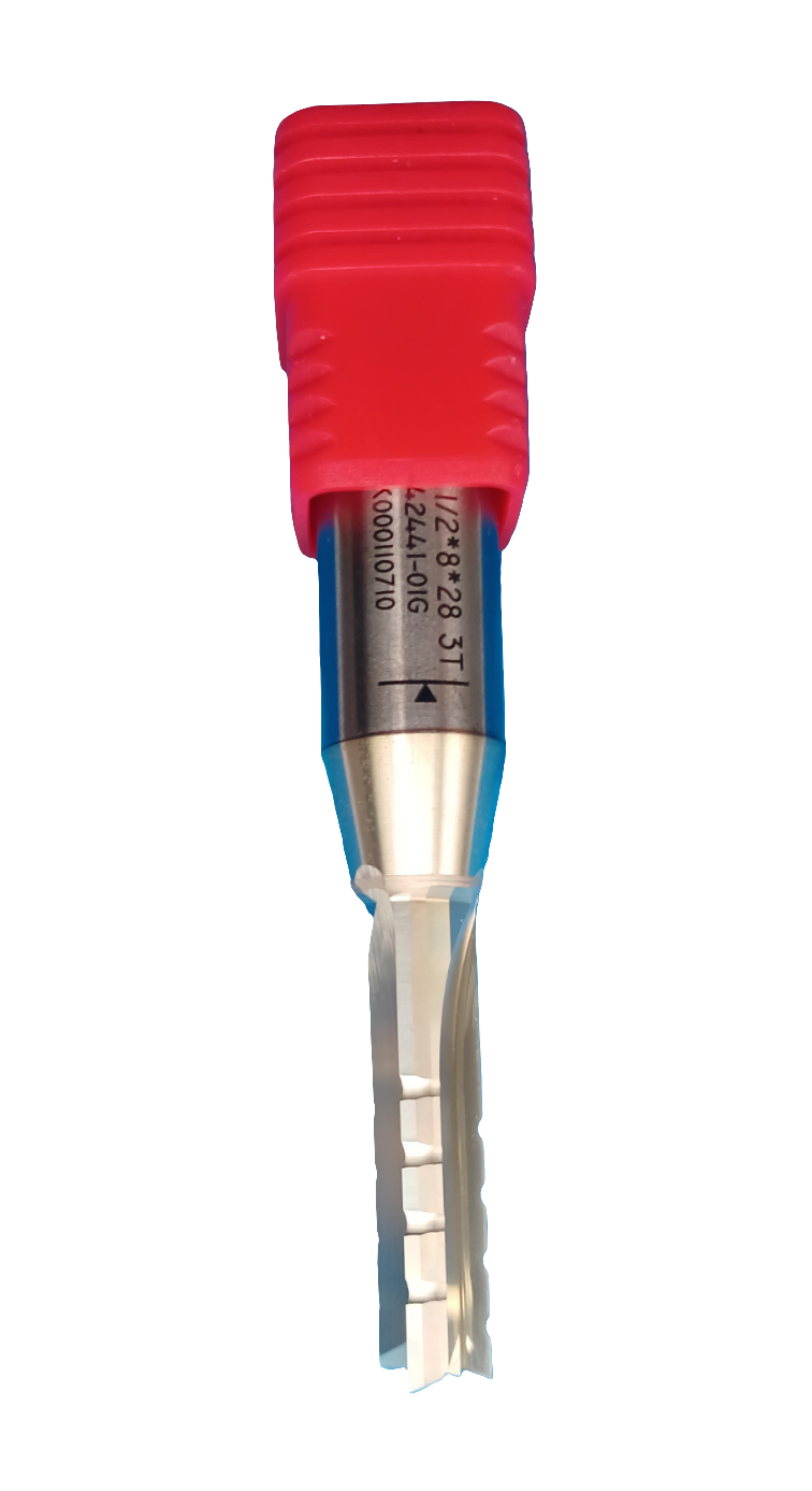 Fresa para Router CnC Ø8mm x 28mm x haste 1/2"