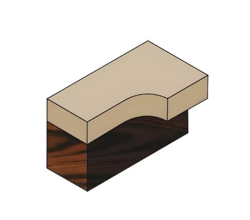 Fresa Reta com Rolamento Ø12,7mm x 40mm - Haste 12mm