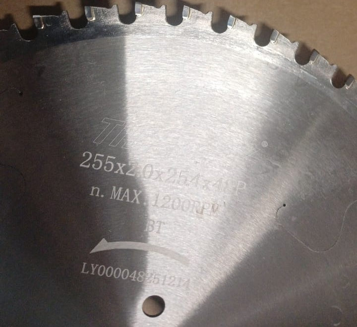 Disco para corte de Metal Tideway 10” 48 dentes