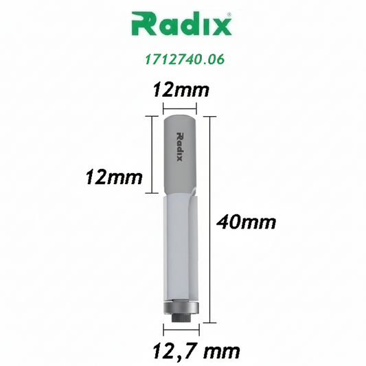 Fresa Reta com Rolamento Ø12,7mm x 40mm - Haste 12mm