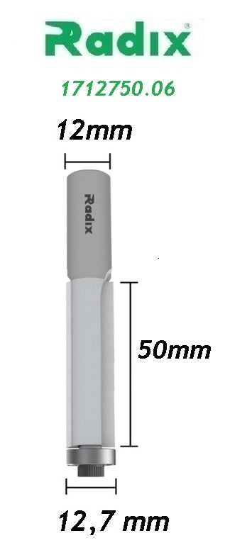 Fresa Reta com Rolamento Ø12,7mm x 50mm - Haste 12mm