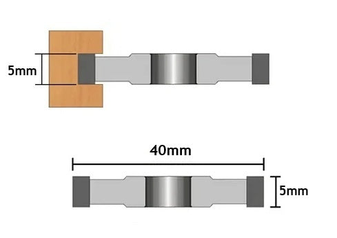 Serrinha Debrum para Canal Ø40mm x 5mm