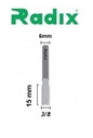 Fresa Reta Ø 3/8" X 15mm - Haste 6mm