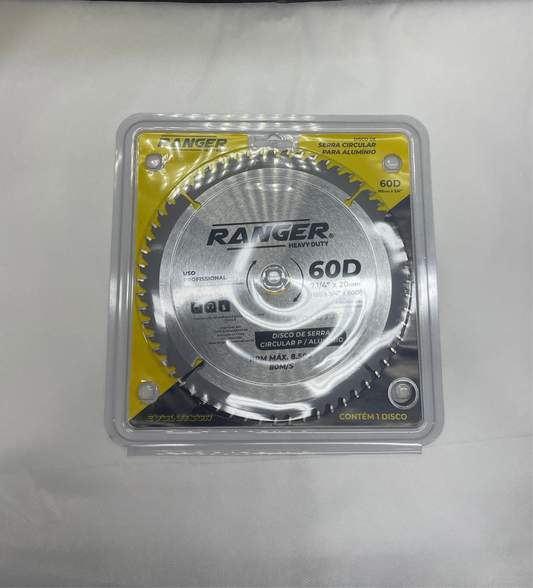 Disco de Serra 185mm x 60 dentes p/ Alumínio