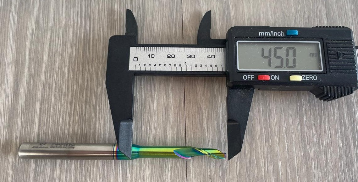 Fresa Ø6mm x 45 x 100mm DLC Alumínio Pantógrafo