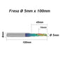 Fresa Ø5mm x 45 x 100mm DLC Alumínio Pantógrafo