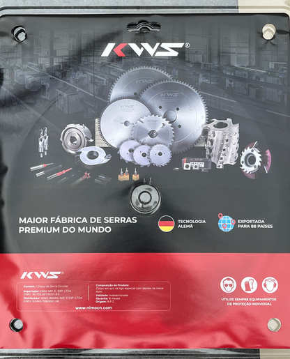 Disco de Serra circular para Alumínio Ø250mm x 100 dentes KWS