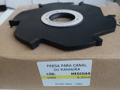 Fresa De Canal Ou Ranhura 6mm Para Tupia De Bancada