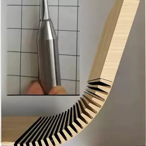 Fresa em V para Dobrar CnC Router Haste 1/2"