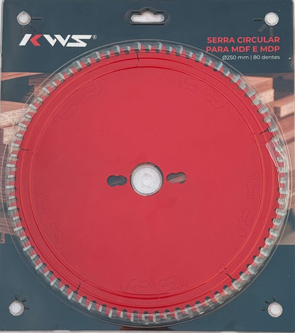 Disco de Serra circular para MDF Ø250mm x 80 dentes 30°