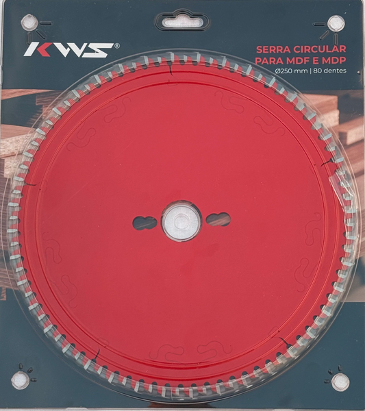 Disco de Serra circular para MDF Ø250mm x 80 dentes 30°