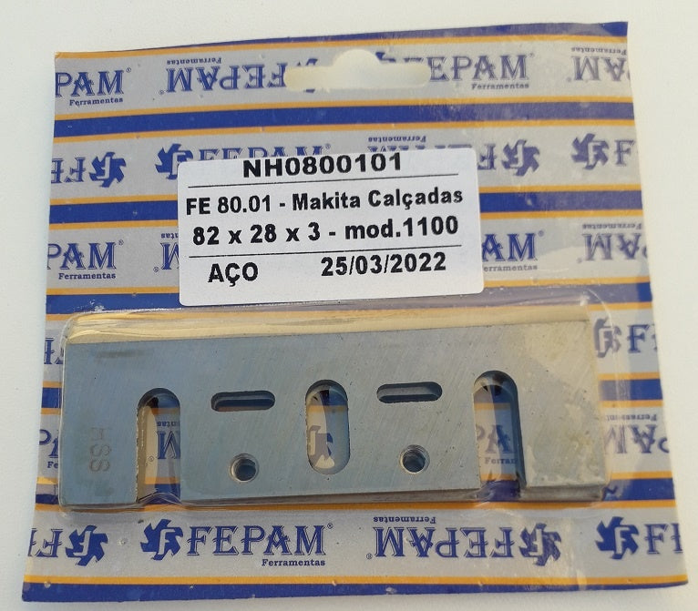 Faca de Aço para Plaina Fepam