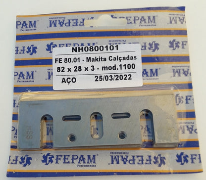 Faca de Aço para Plaina Fepam