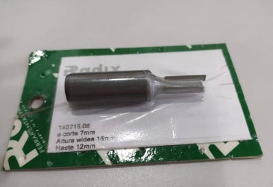 Fresa Reta Paralela 7mm x 15mm Haste 12mm