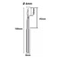 Fresa Ø6mm x 45 x 100mm Alumínio Pantografo