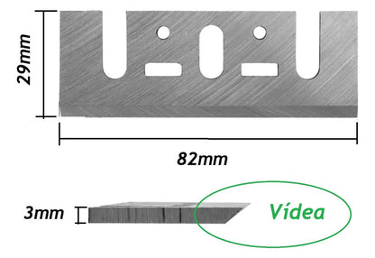 Faca de Videa para Plaina
