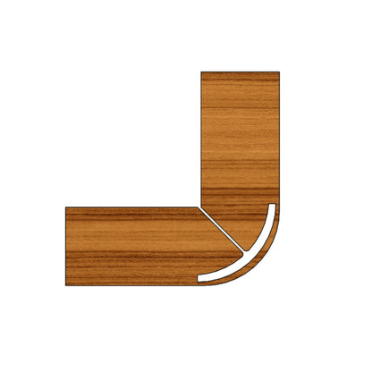 Fresa para Curvar / Dobrar MDF 45°