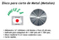 Disco para corte de Metal Kanefusa 12"