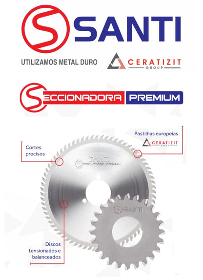 Jogo Serra + Riscador para Seccionadora Baldan