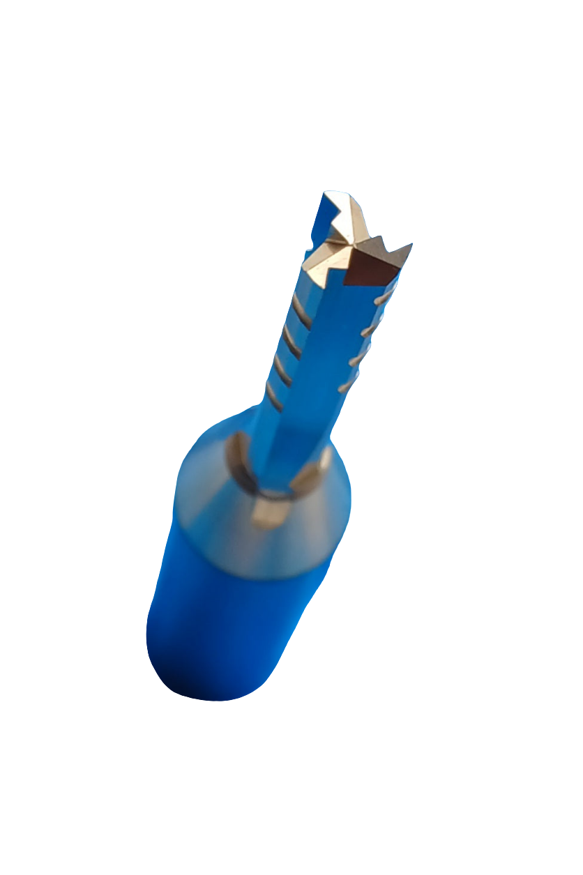 Fresa para Router CnC Ø6mm x 28mm x haste 1/2"