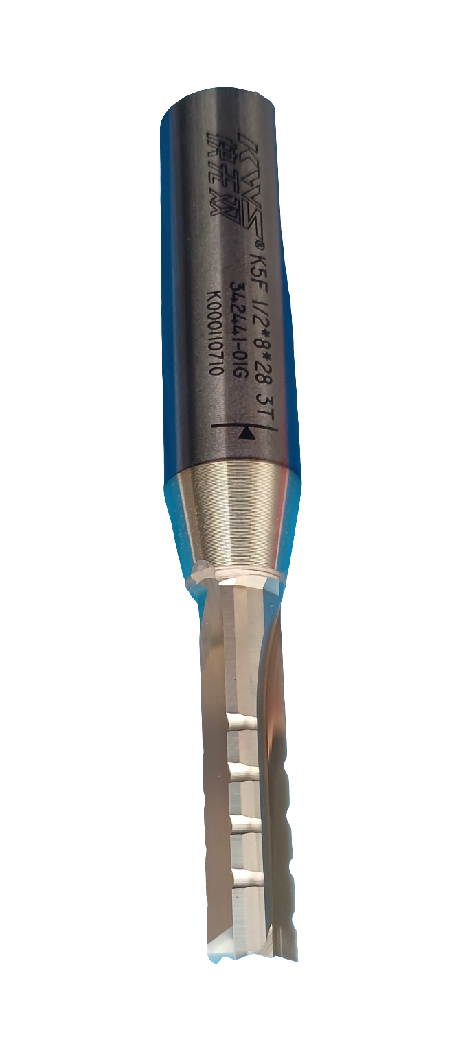 Fresa para Router CnC Ø8mm x 28mm x haste 1/2"