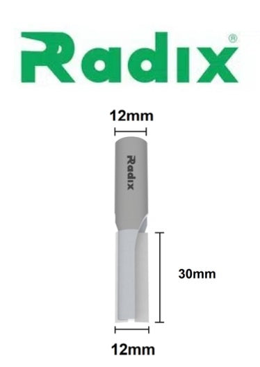 Fresa Reta Paralela Ø 12mm x 30mm (Haste 12mm)