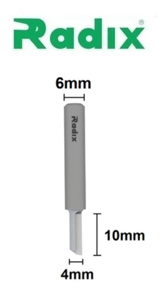 Fresa Reta Paralela Ø4mm x 10mm Haste 6mm