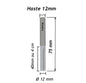 Fresa Reta Paralela Ø12mm x 40mm Haste 12mm