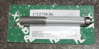 Fresa Reta com Rolamento Ø12,7mm x 50mm - Haste 12mm