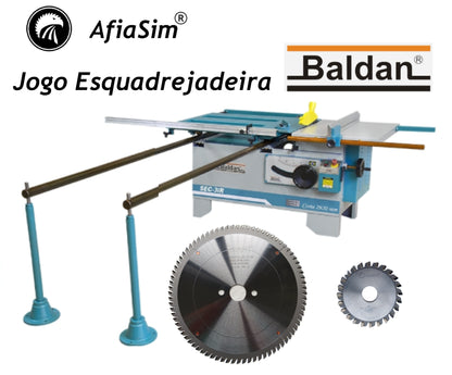 Jogo Serra 80 Dentes + Riscador para Esquadrejadeira Baldan